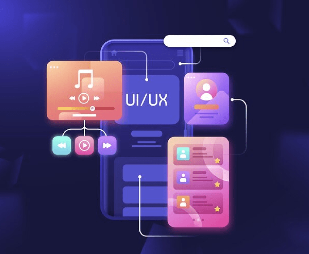 UI/UX design portfolio - modern interface design for web application